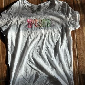 VICTORIAS SECRET PINK LOGO T SHIRT